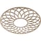 Ekena Millwork Cannes Wood Fretwork Pierced Ceiling Medallion, Red Oak, 22"OD x 7 1/2"ID x 1/4"T CMWP22X22X0250CNRO - alternate 4